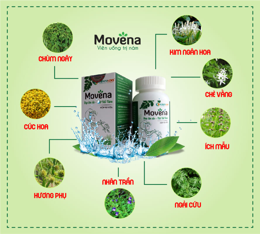 Các vị thảo dược quý tạo nên công thức toàn diện của Movena